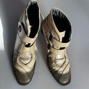 Josef Seibel Brown Leather Calla Heeled Boots Size 40/Womens 9